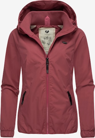 Ragwear Performance Jacket 'Dizzie' in Pink: front