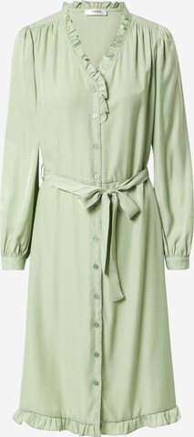 Robe-chemise 'Elysse' MSCH COPENHAGEN en vert : devant