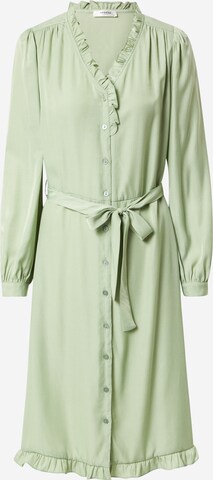 Abito camicia 'Elysse' di MSCH COPENHAGEN in verde: frontale