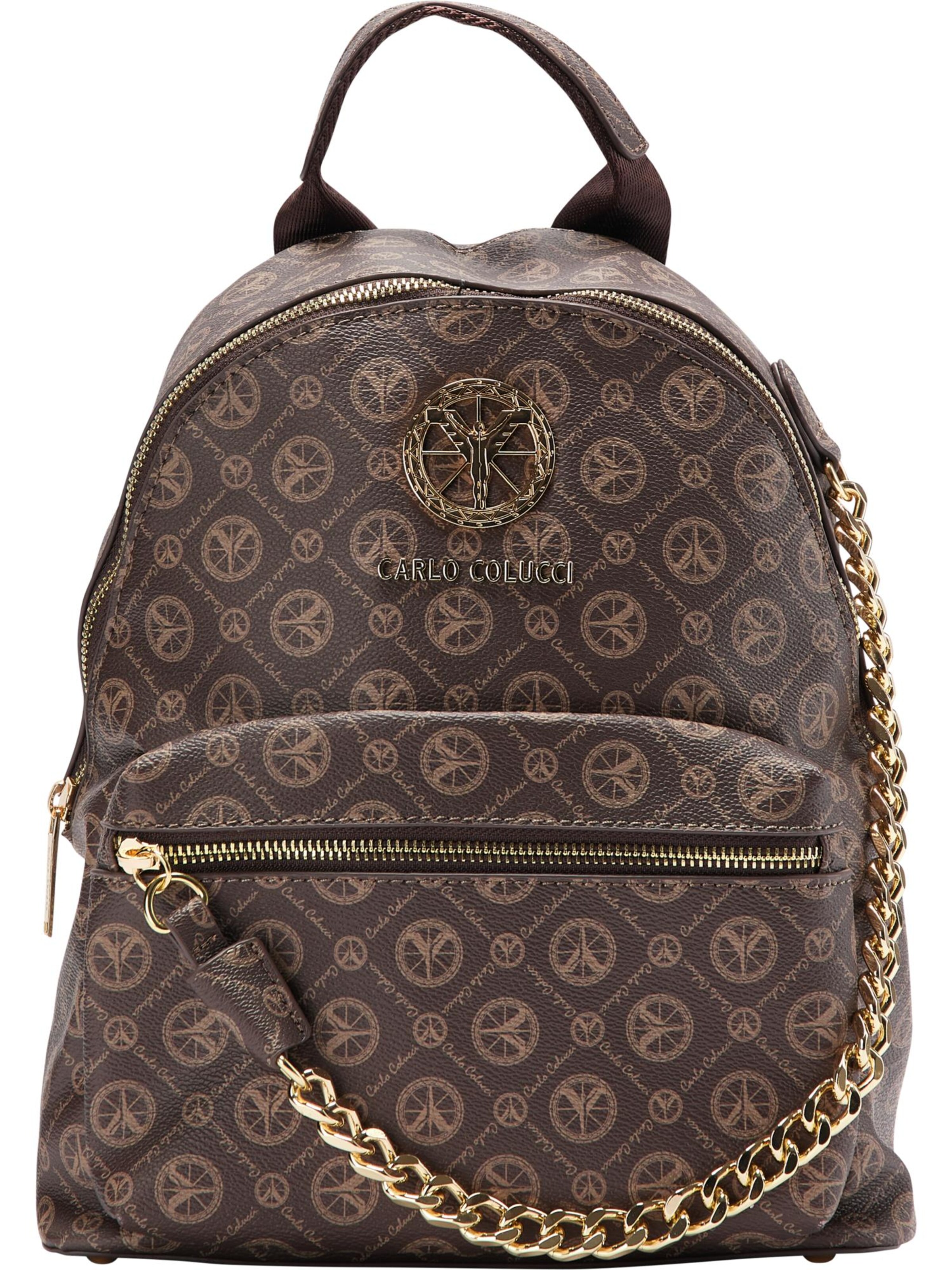 Carlo Colucci Rucksack 'Costanzo' in Braun: Vorderseite