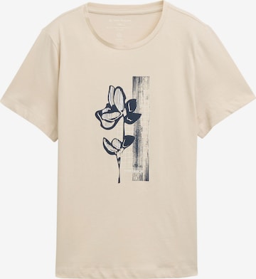 TOM TAILOR Тениска в кафяво: отпред