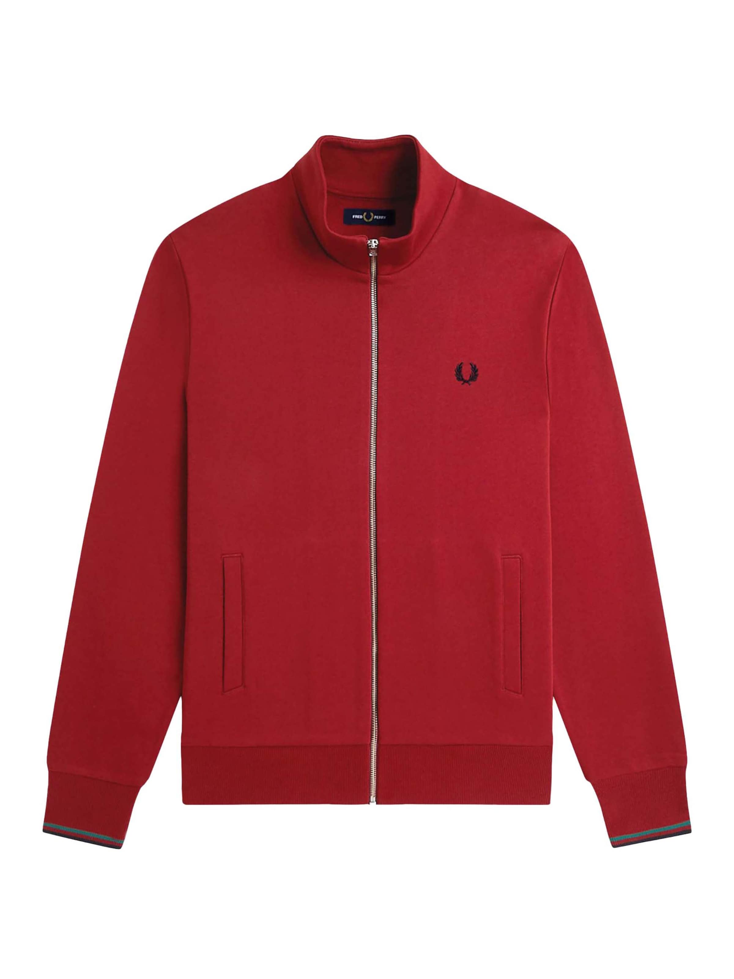 Fred Perry Sweatshirt in Red: front