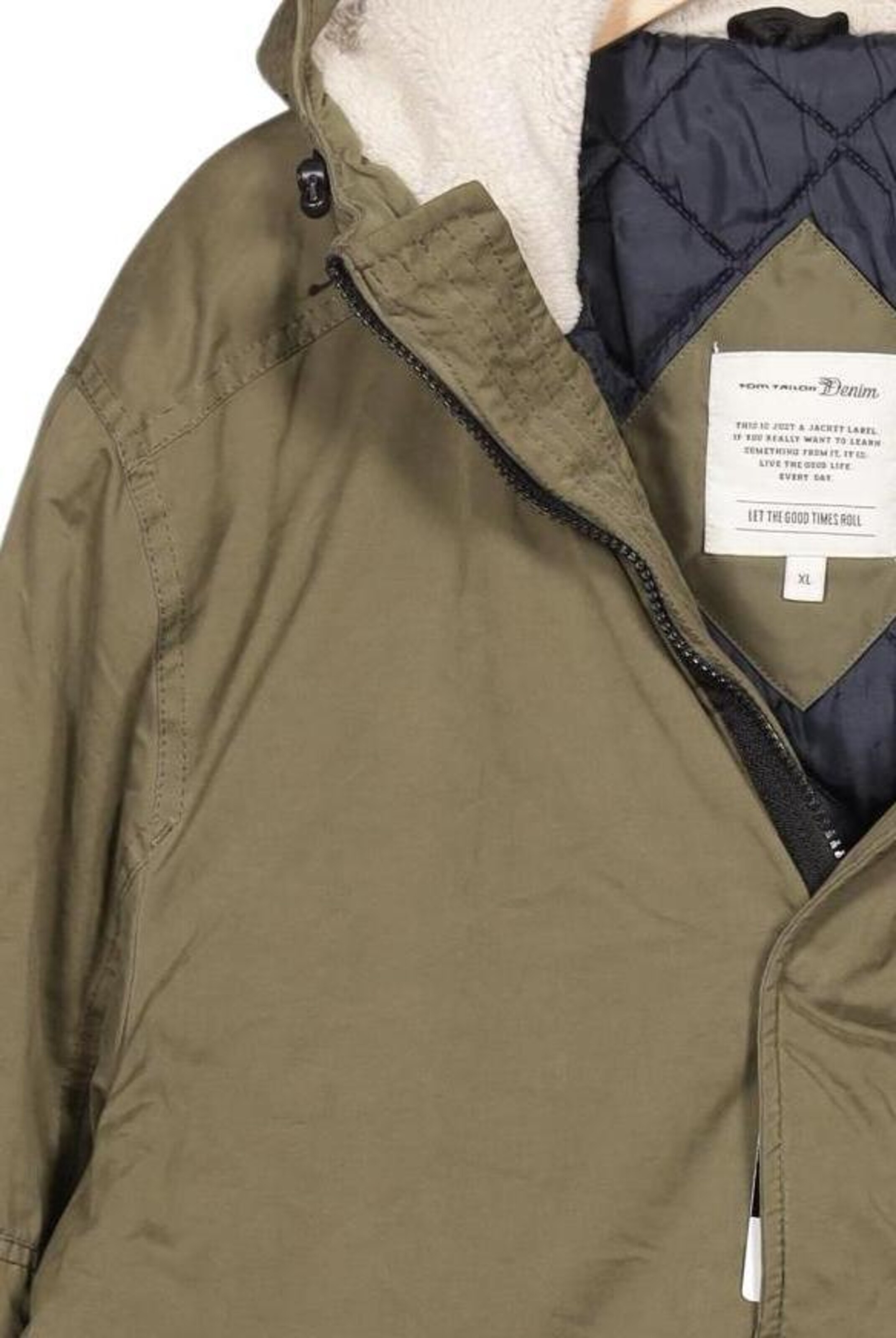 TOM TAILOR DENIM Jacket & Coat in XL in Green