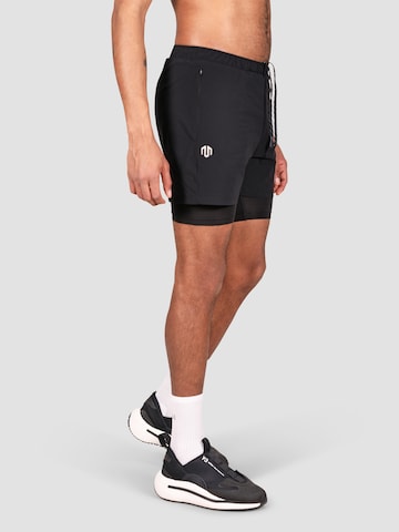 MOROTAI Slimfit Sporthose 'KANSEI' in Schwarz