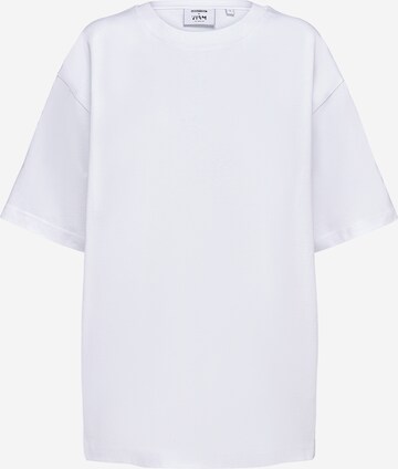 ABOUT YOU x VIAM Studio Shirt 'Goal' in White: front