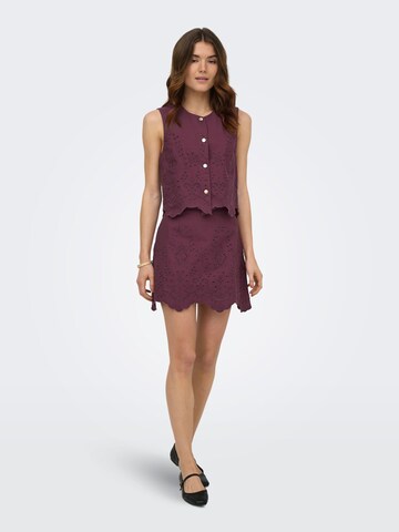 Camicia da donna 'ONLReya' di ONLY in rosso