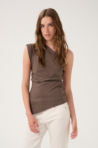 Haut 'Sora' My Essential Wardrobe en gris : devant
