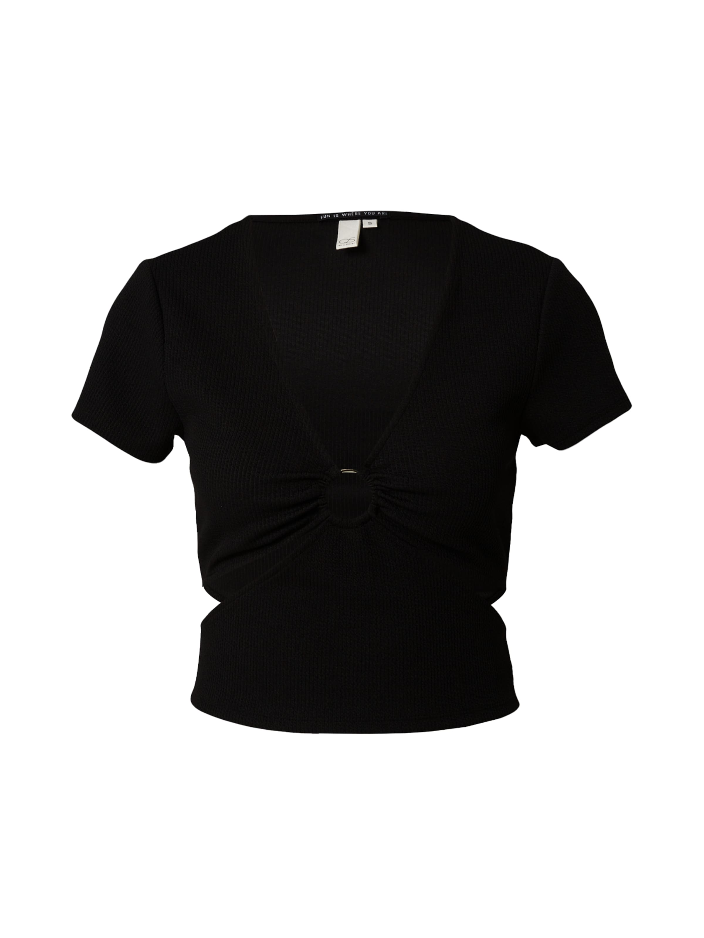 QS Shirt in Black: front