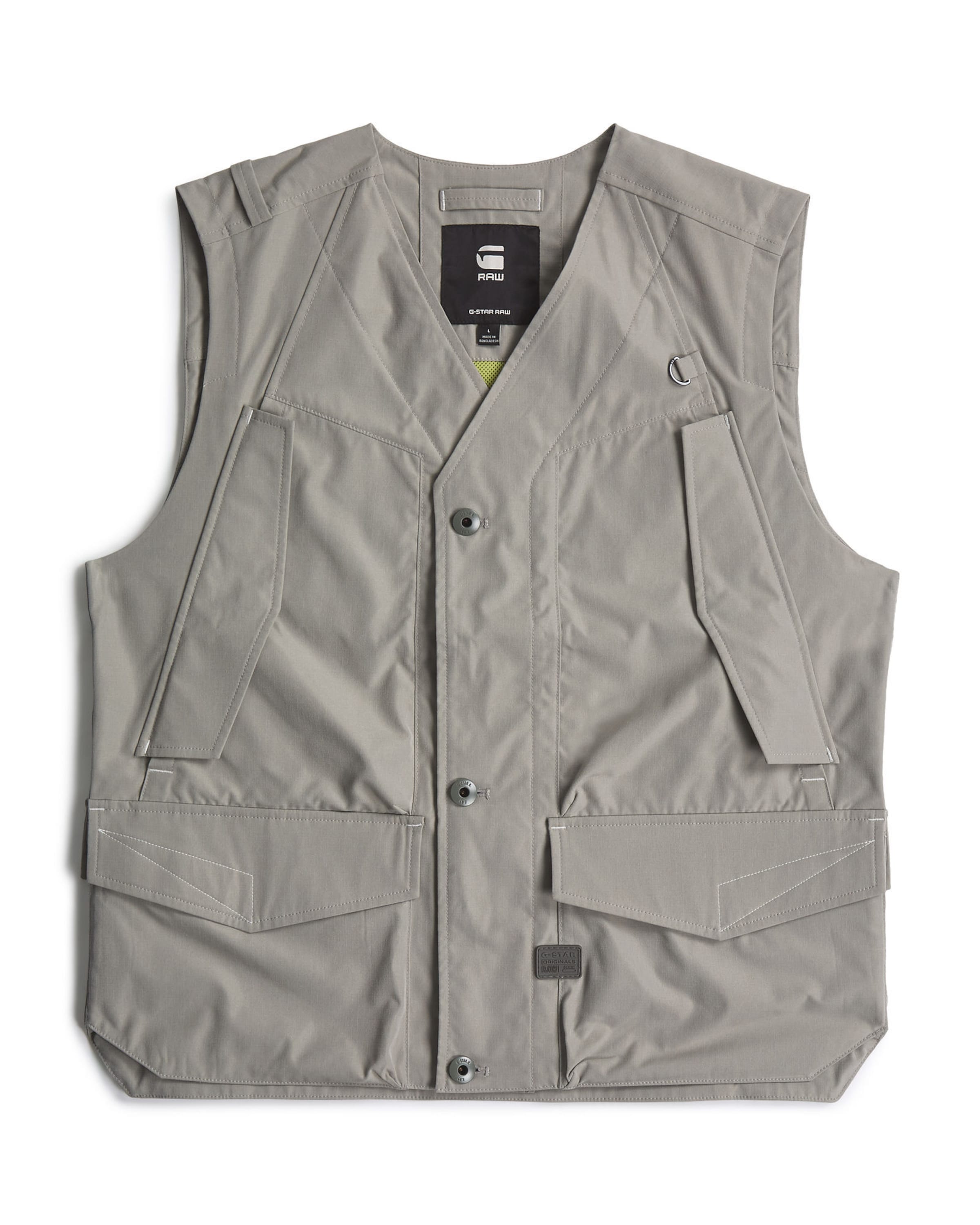 G-STAR Weste in Grau: Vorderseite