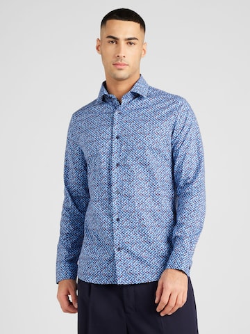 Coupe regular Chemise 'Trostol' Matinique en bleu : devant