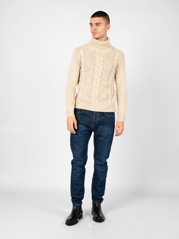 xagon man Sweter w kolorze beżowy