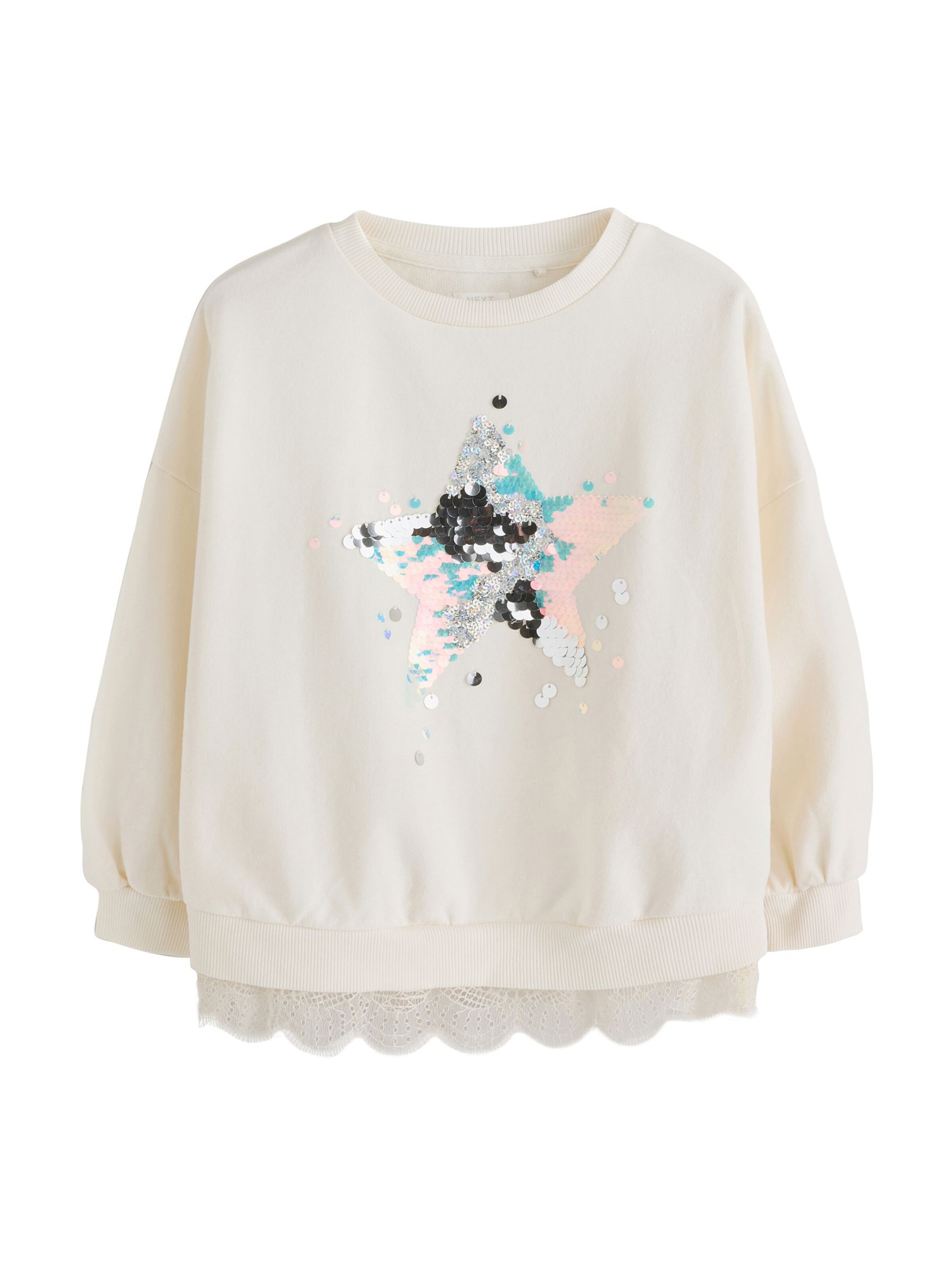 Next Sweatshirt in Beige: voorkant