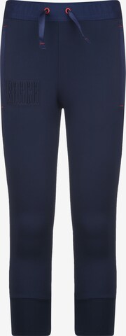 NIKE Tapered Workout Pants in Blue: front