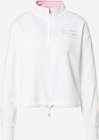 Champion Authentic Athletic Apparel Sweatshirt in White: front