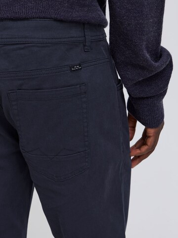 BLEND Slim fit Trousers 'Rodney' in Blue