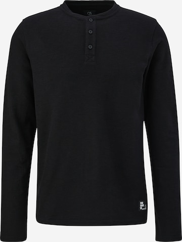 T-Shirt QS en noir : devant