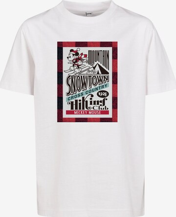 Maglietta 'Disney Snowtown ' di Mister Tee in bianco: frontale