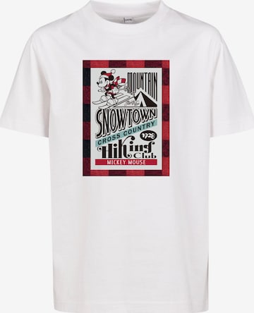 Maglietta 'Disney Snowtown ' di Mister Tee in bianco: frontale