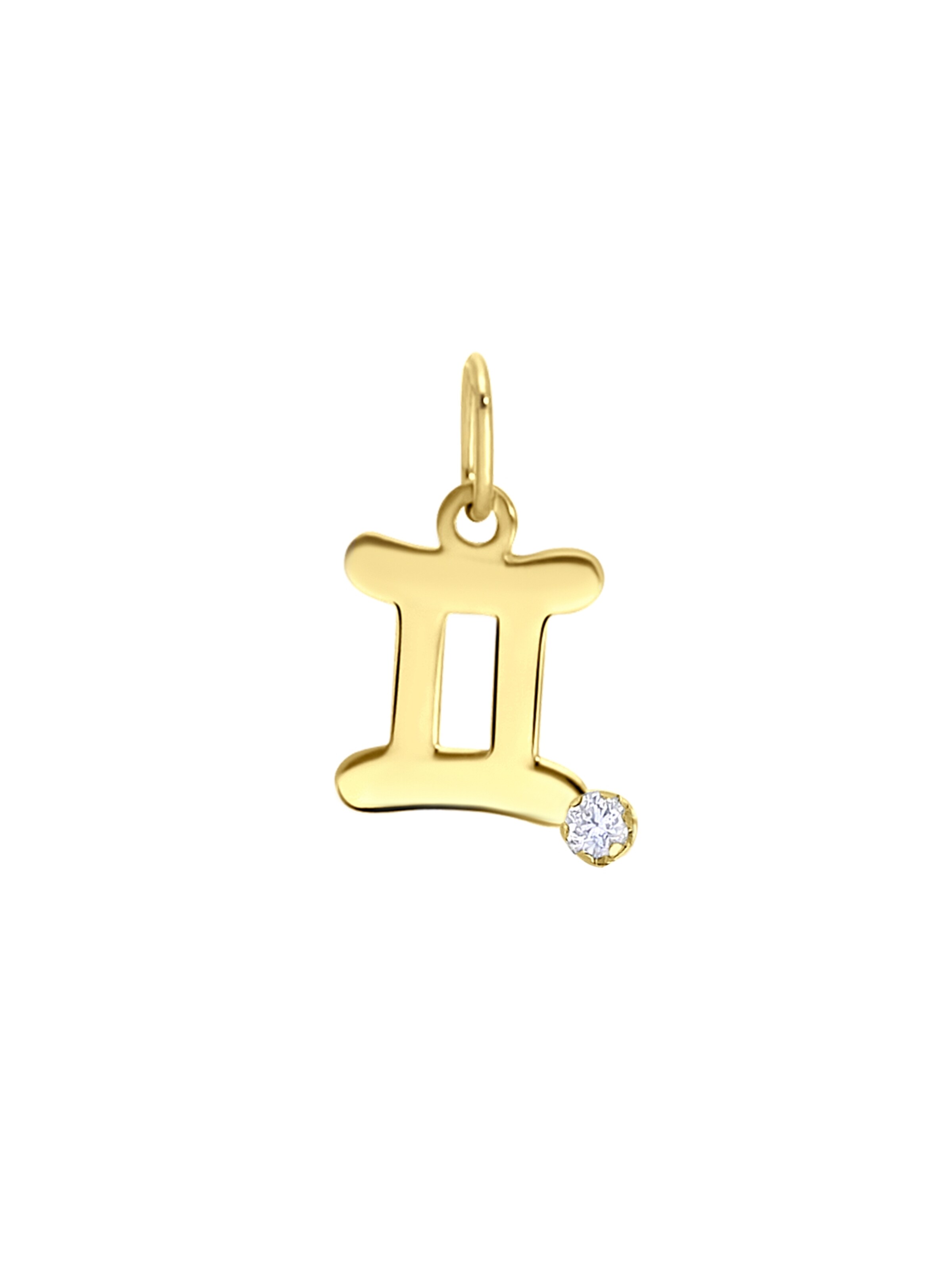 Lucardi Pendant in Gold: front