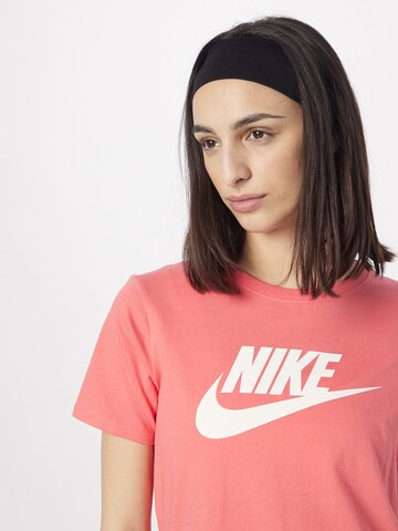 Nike Sportswear Skinny Funkční tričko – oranžová