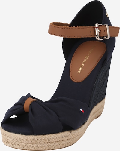 TOMMY HILFIGER Sandal 'Elena' in marine blue / Cognac / bright red / White, Item view