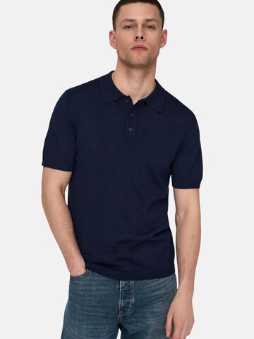 Pull-over Only & Sons en bleu