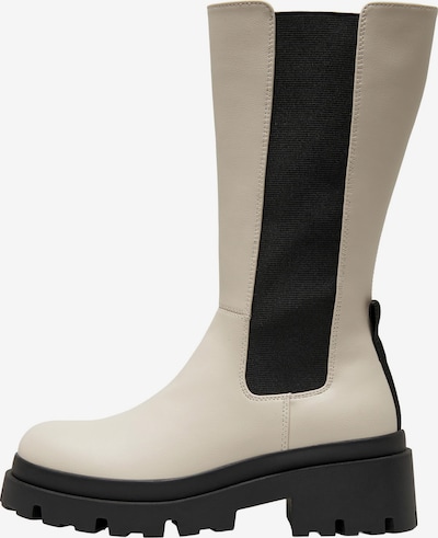 ONLY Chelsea Boots 'DOJA' in creme / schwarz, Produktansicht