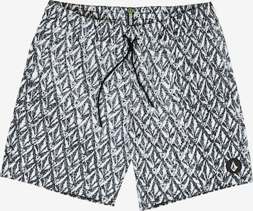 Volcom Zwemshorts 'Hager' in Wit: voorkant