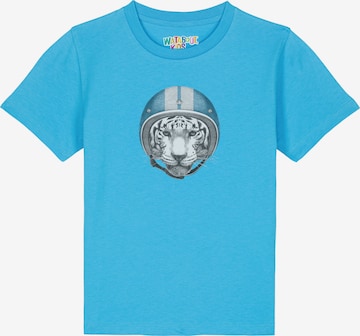 watabout.kids T-Shirt 'Racing Tiger' in Blau: Vorderseite