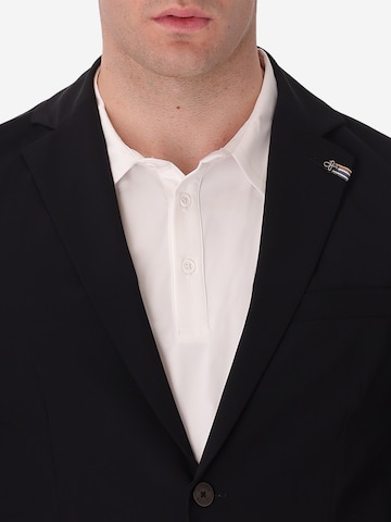 Distretto12 Slim Fit Sakko in Schwarz