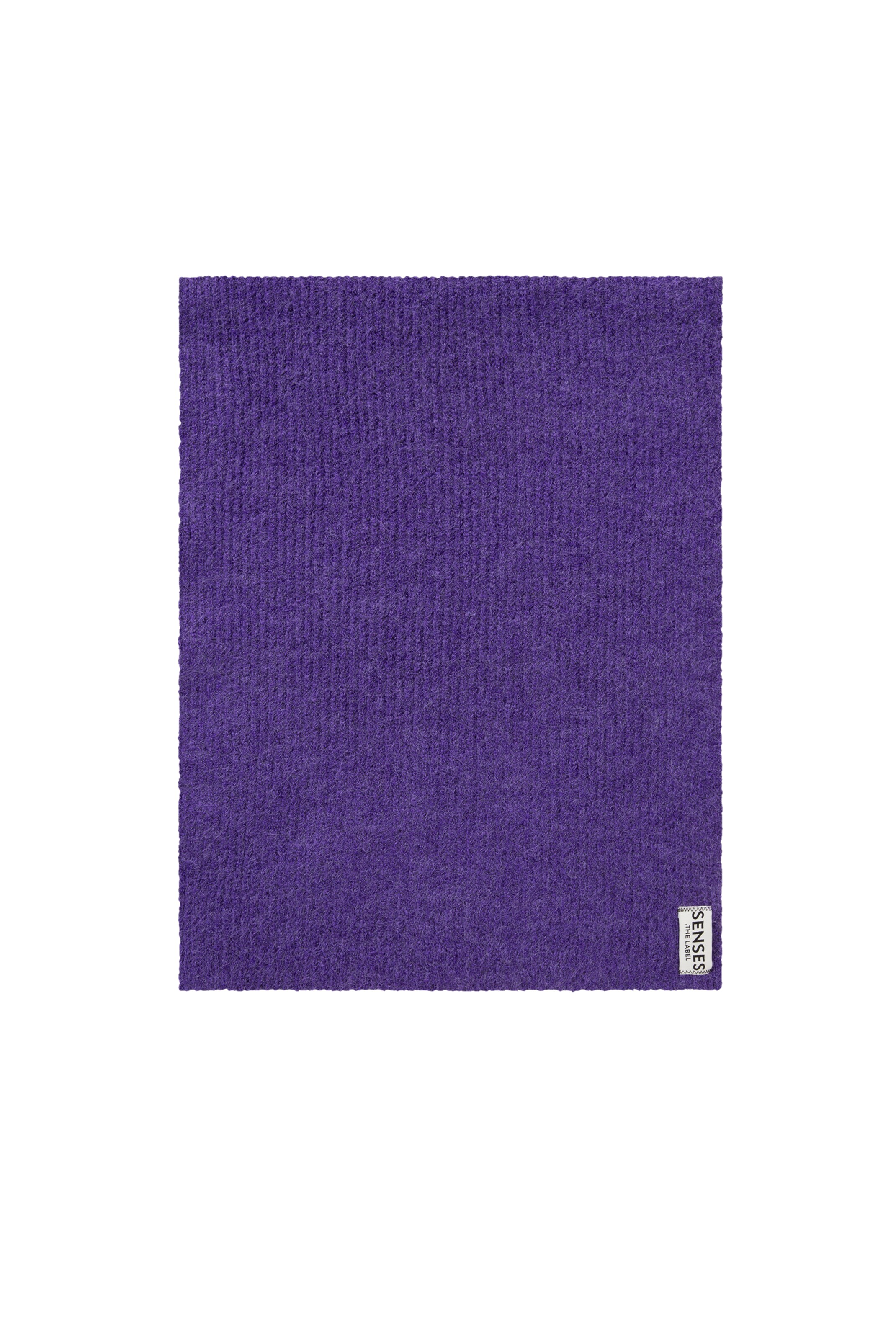 SENSES.THE LABEL Scarf in Purple: front