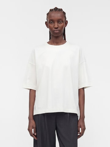 MSCH COPENHAGEN - Camiseta talla grande 'Teagan Leana'' en blanco: frente