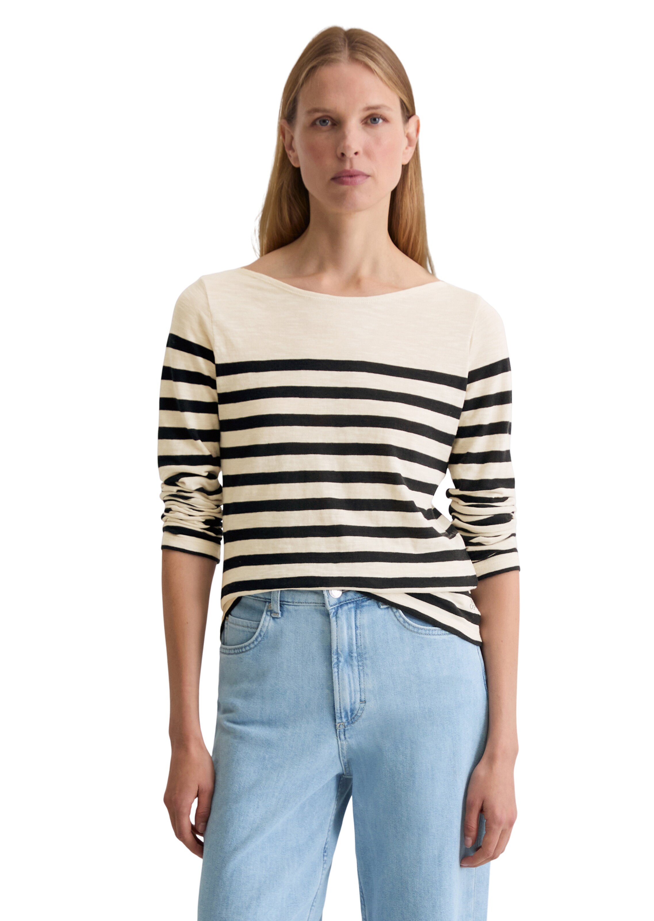 Marc O'Polo Shirt in Beige: voorkant