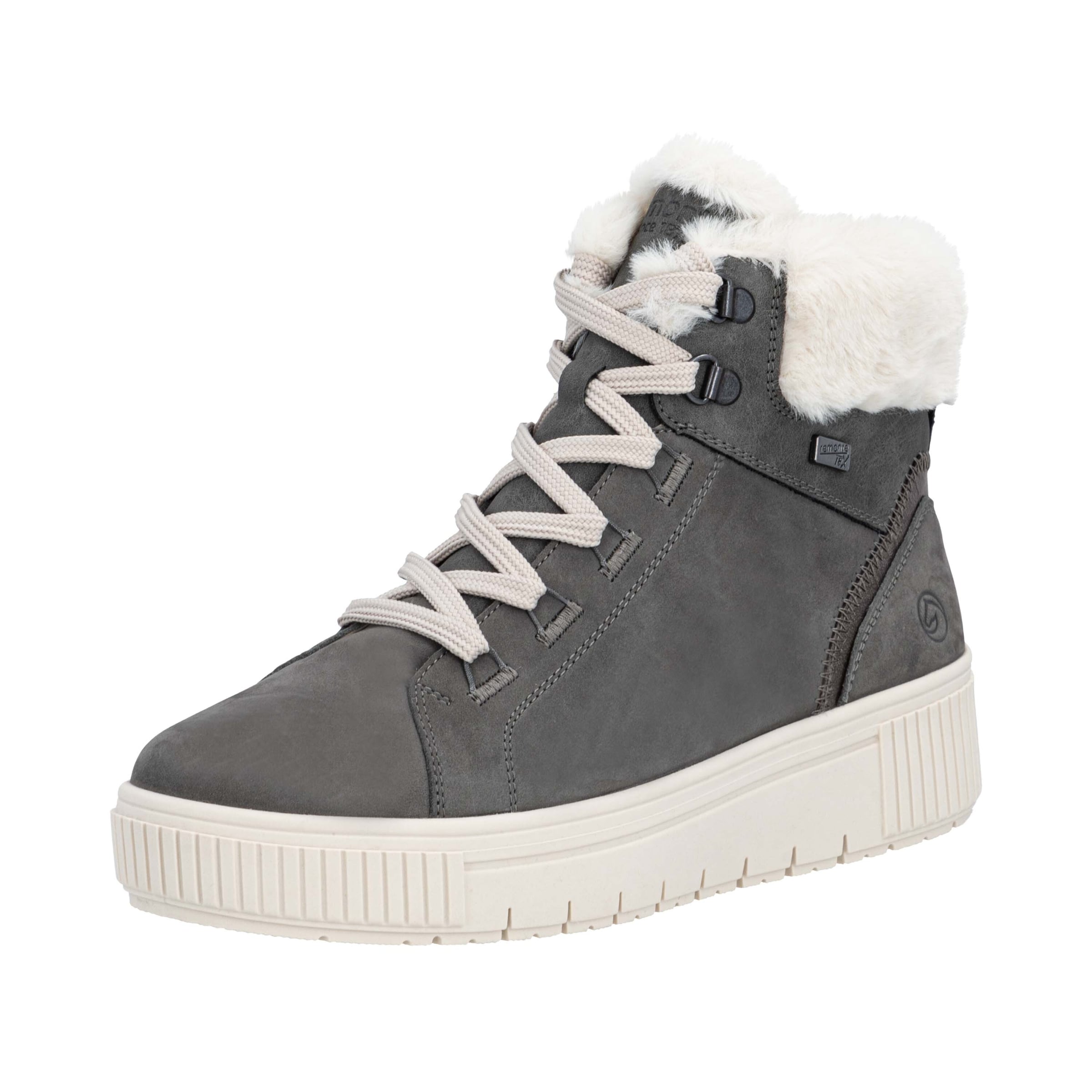 Bottines à lacets REMONTE en gris : devant