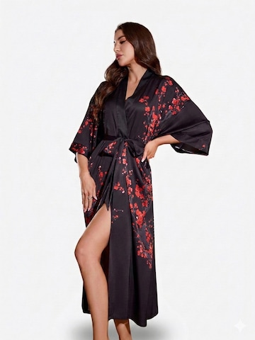 Vivi Idee Dressing Gown in Black