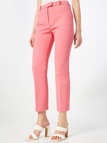 BOSS Orange Pleated Pants 'Tatiani' in Pink: front