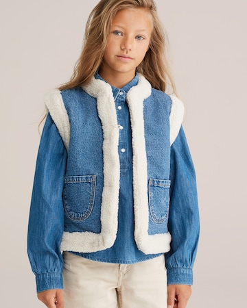 Gilet WE Fashion en bleu : devant