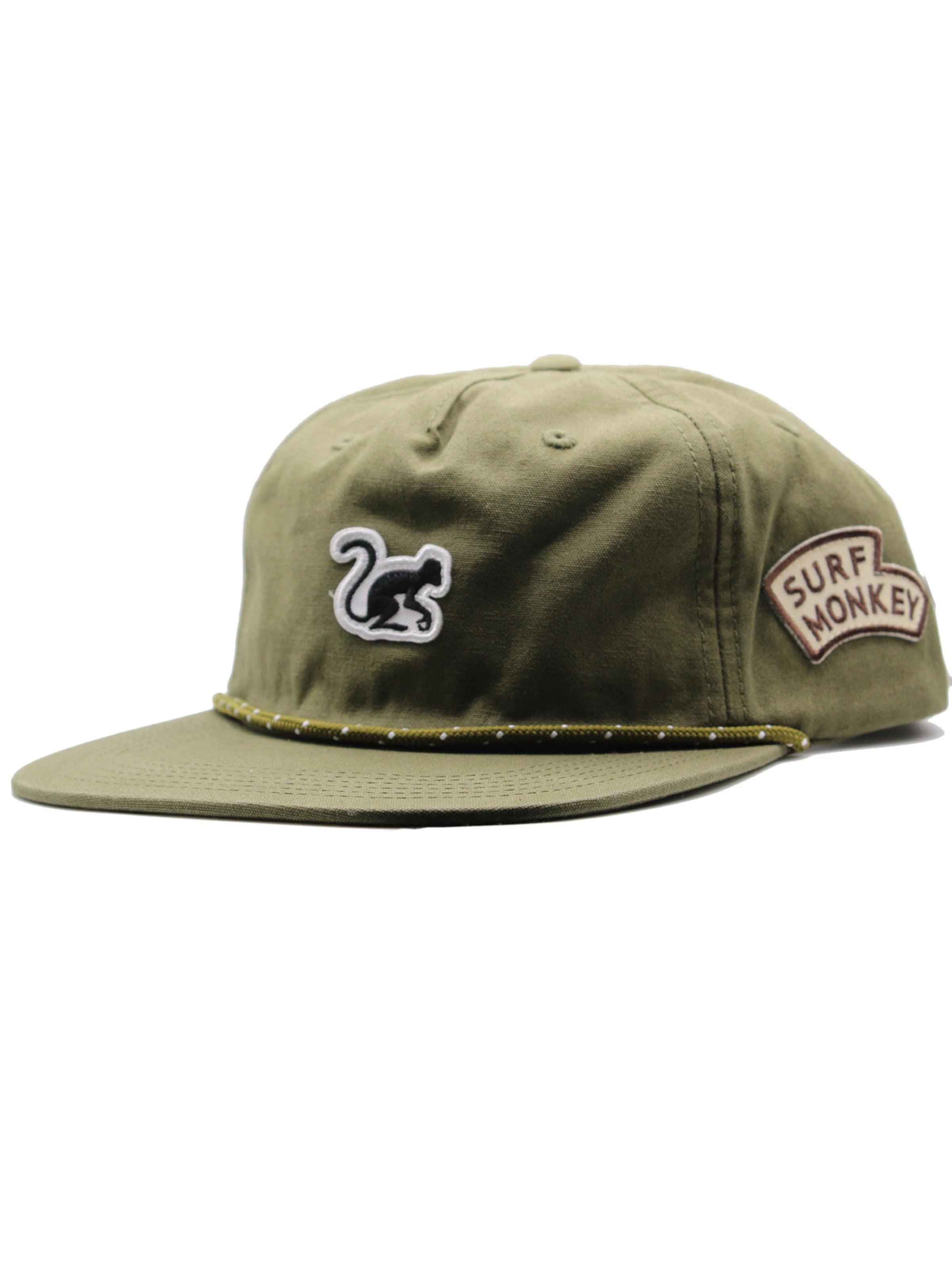Surf Monkey - Gorra en verde: frente