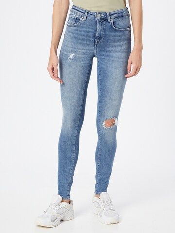 Skinny Jean 'Power Life' ONLY en bleu : devant