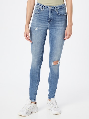 ONLY Skinny Jeans 'Power Life' in Blauw: voorkant