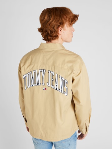 Tommy Jeans Övergångsjacka 'VARSITY HERO' i beige