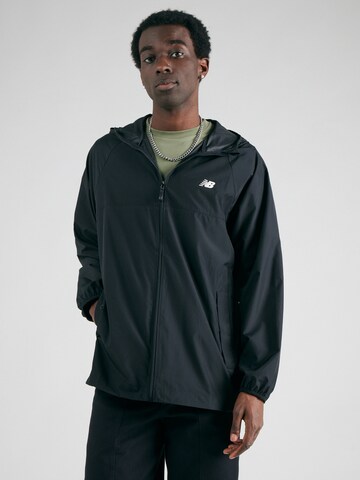 new balance Спортивная куртка 'Athletics Packable' в Черный: спереди