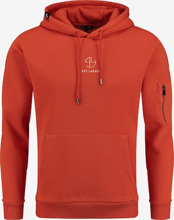 Key LargoSweater majica 'MEMBERSHIP' - narančasta boja: prednji dio