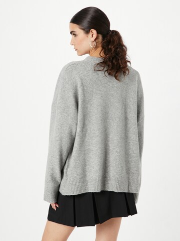 Monki Knit cardigan in Grey