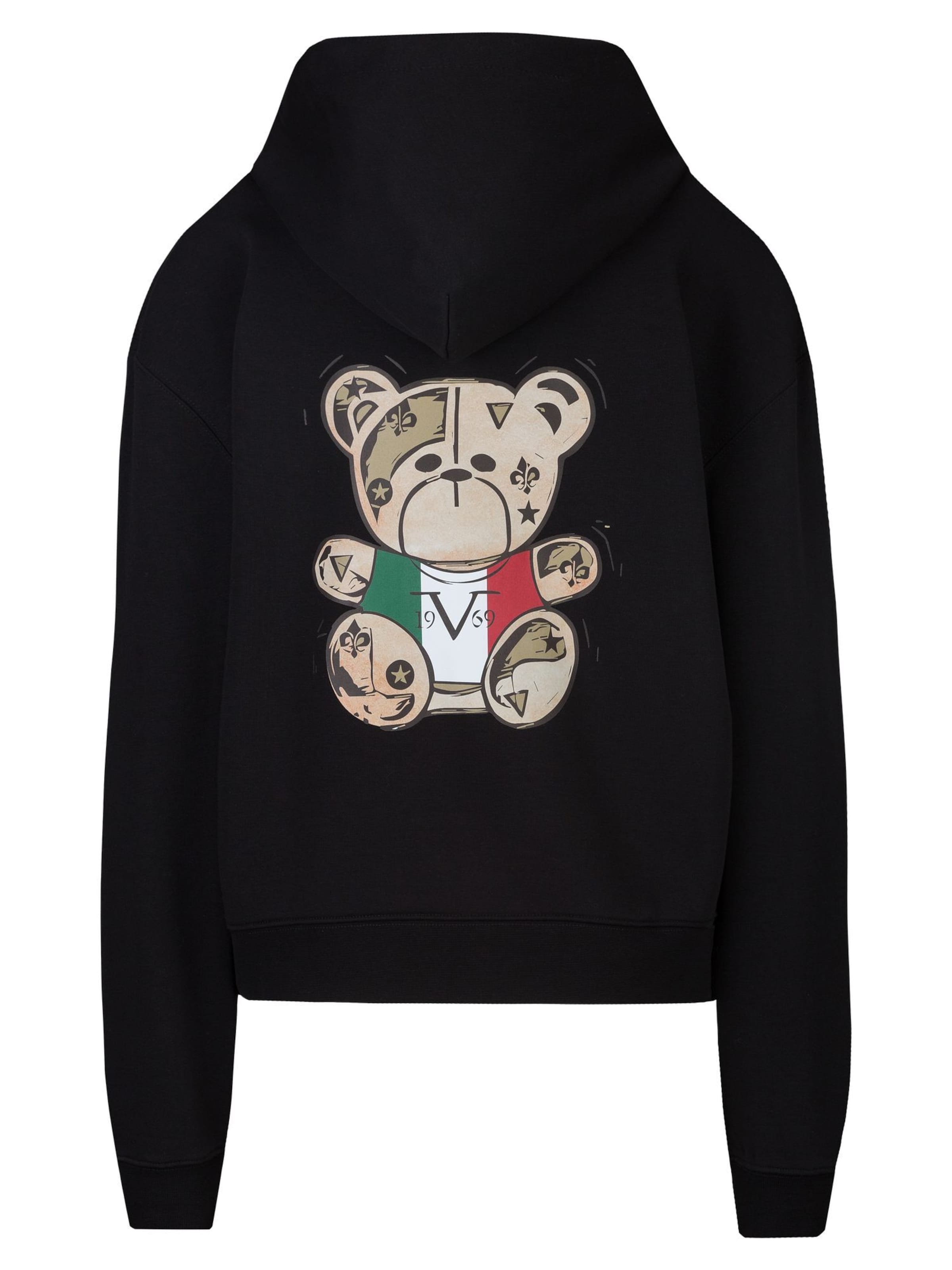 19V69 ITALIA Sweatshirt 'Kara Italia' i svart