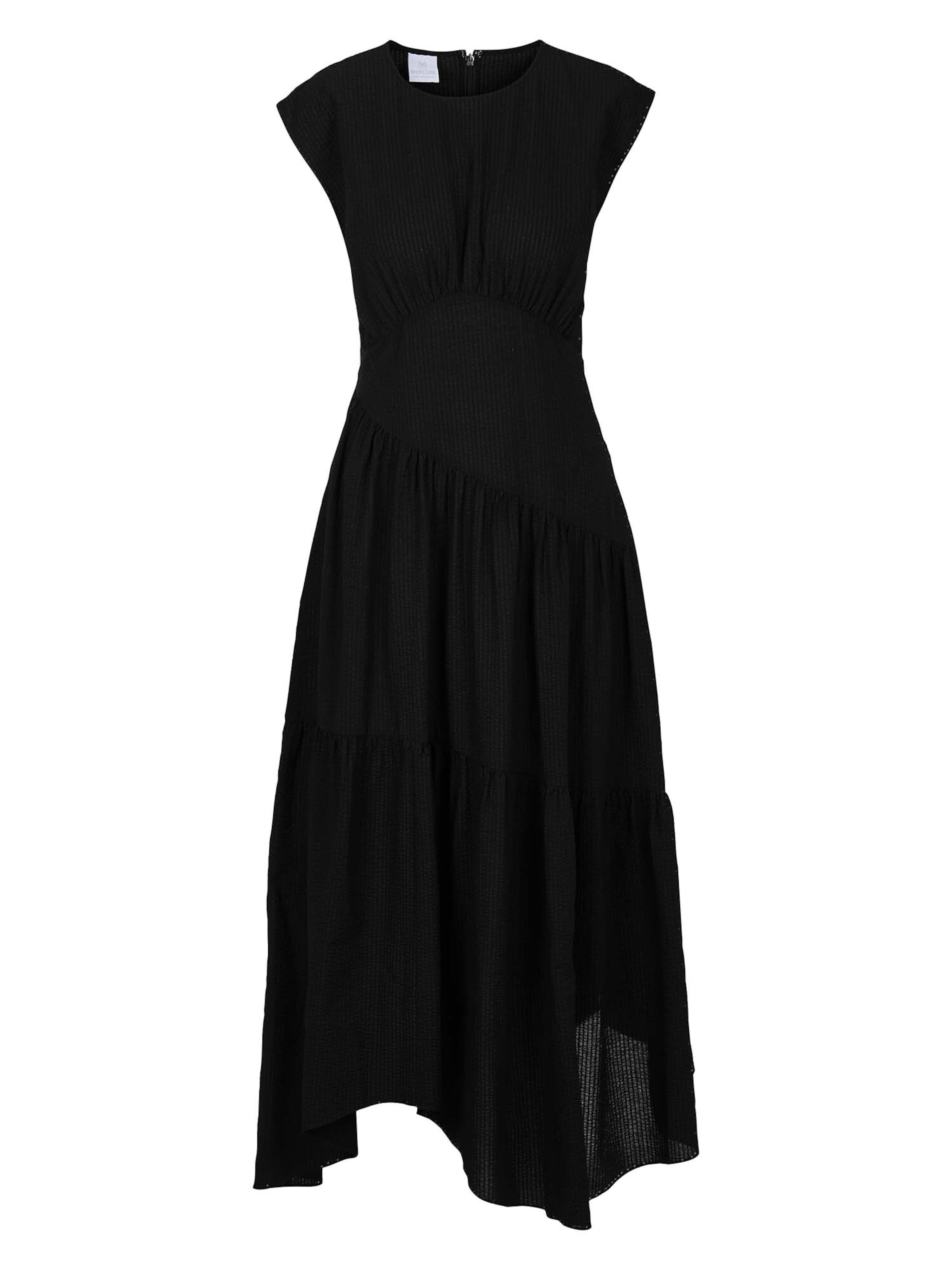 MADELEINE Kleid in Schwarz: Vorderseite