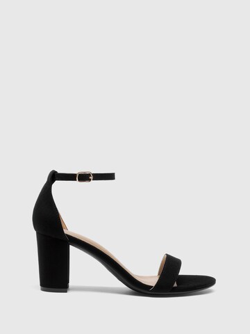 Sandalo con cinturino 'Women's Chunky Block Heel Sandals, Open Toe Ankle Strap Dress Shoes' di Dream Pairs in nero