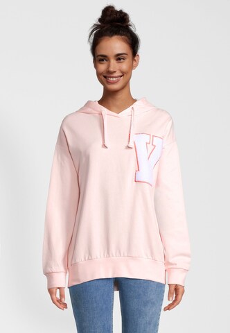 Vestino Sweatshirt in Roze: voorkant