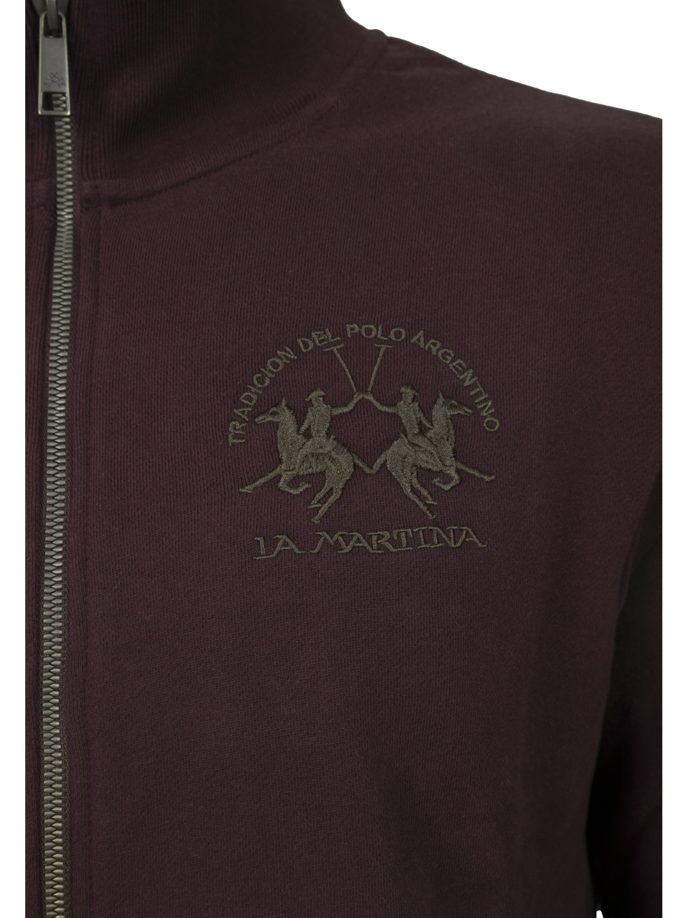 La Martina Sweatvest 'MBF301' in Rood