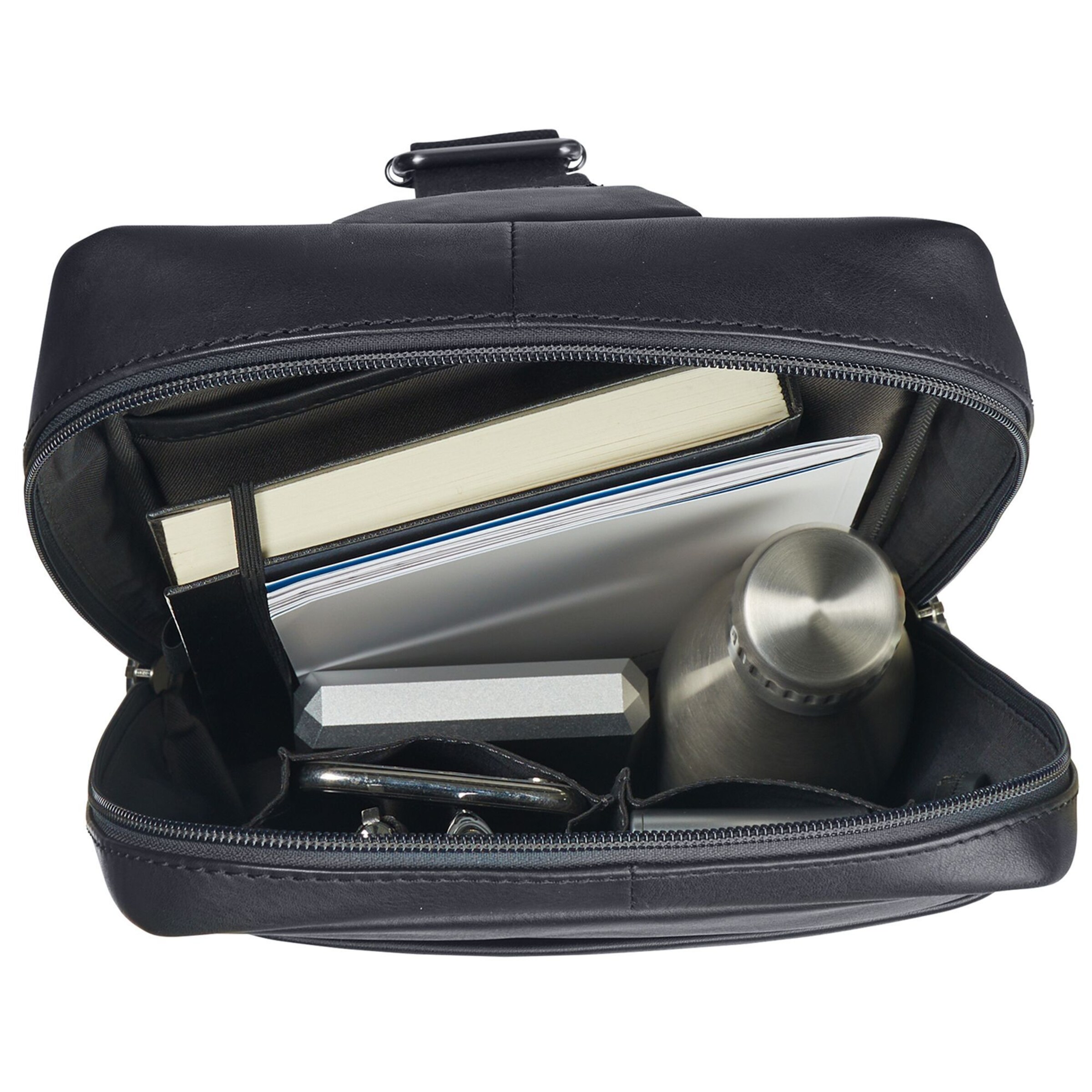 LEONHARD HEYDEN Tasche 'Hamburg' in Schwarz